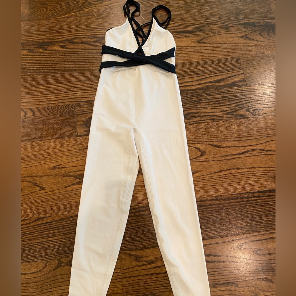 Bandier one piece bodysuit for workout or dress up.